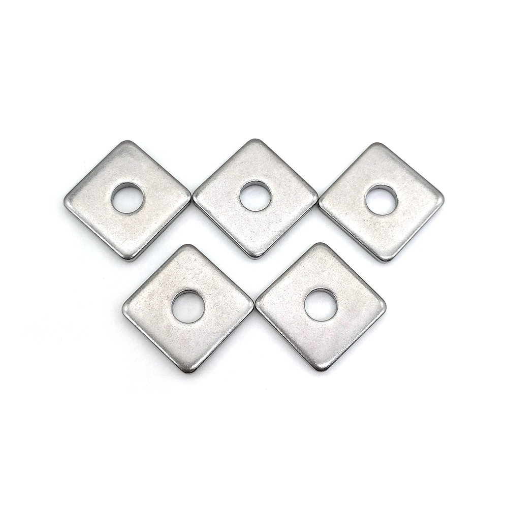 工廠生產(chǎn)鍍鋅方墊加大加厚正方形平墊M6-M14四方墊圈異形墊圈方斜墊圈定制非標墊片